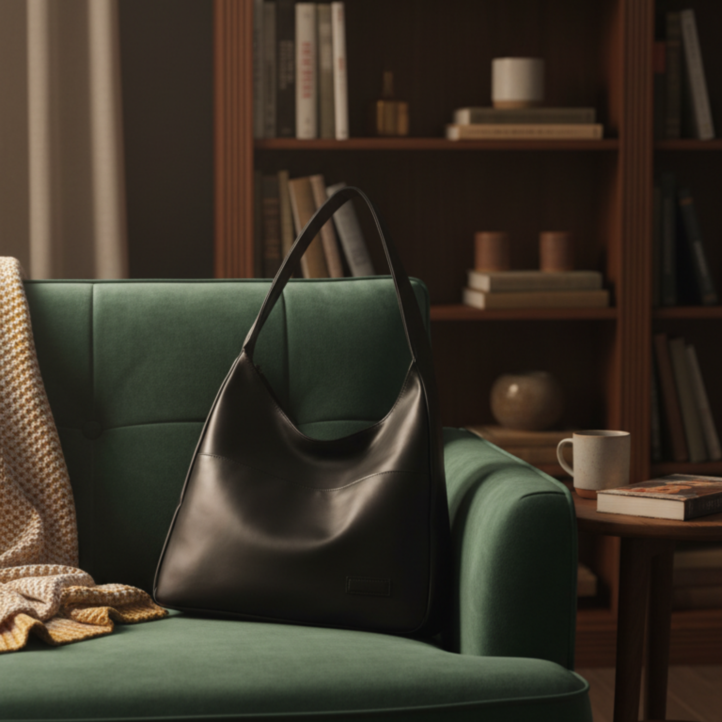 Bolso de Hombro Retro Minimalista, Ligero y Elegante.