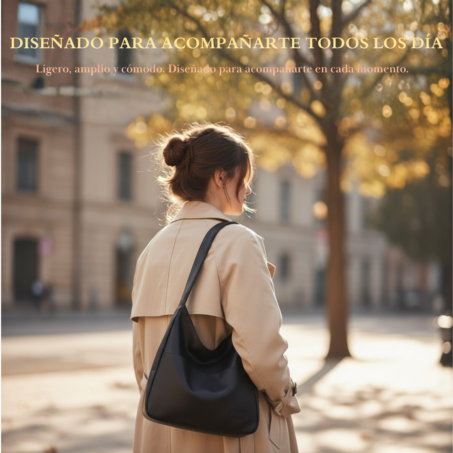 Bolso de Hombro Retro Minimalista, Ligero y Elegante.