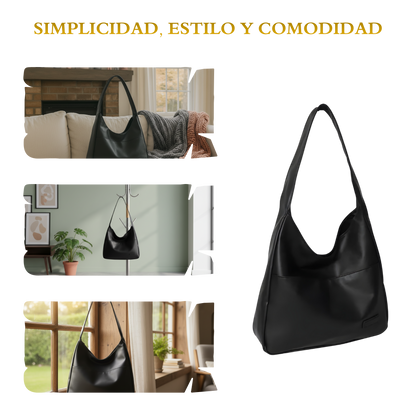 Bolso de Hombro Retro Minimalista, Ligero y Elegante.