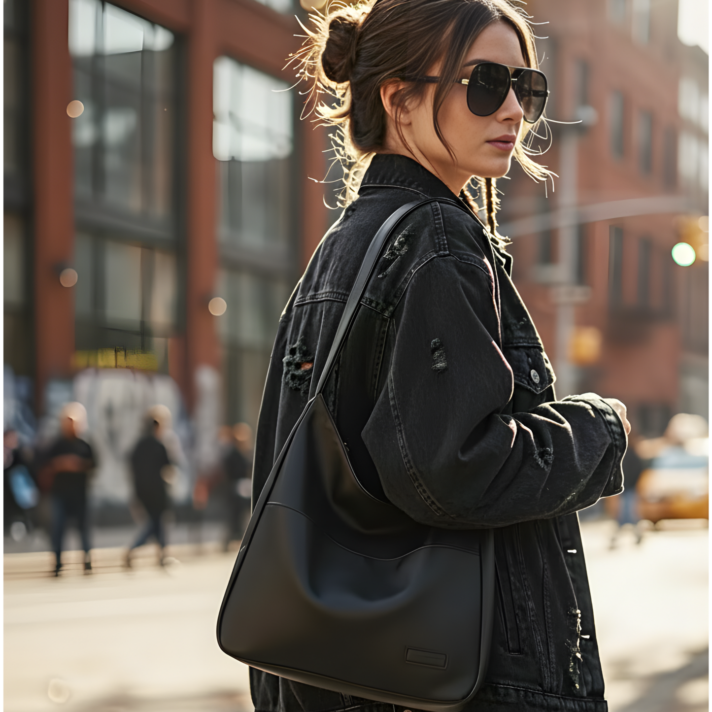 Bolso de Hombro Retro Minimalista, Ligero y Elegante.