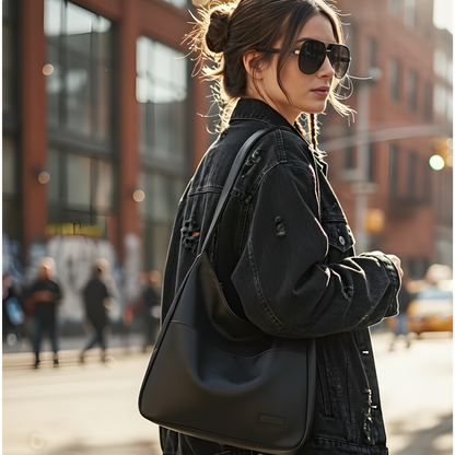 Bolso de Hombro Retro Minimalista, Ligero y Elegante.